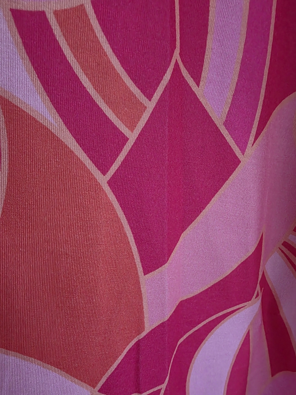 Southern Stitch Vibrant Pink & Coral V-Neck Tunic Top XL - Picture 5 of 7